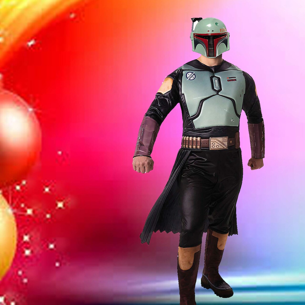 Boba Fett Inspired Adult Qualux Costume Star Wars Padded Polyester Outfit